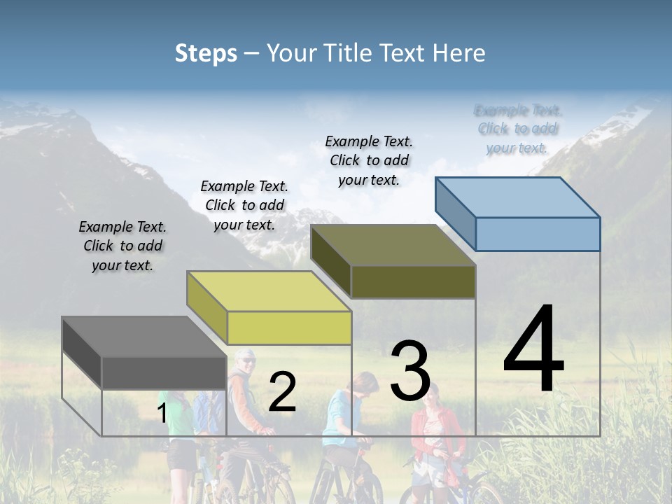 Biking In Mountains PowerPoint Template