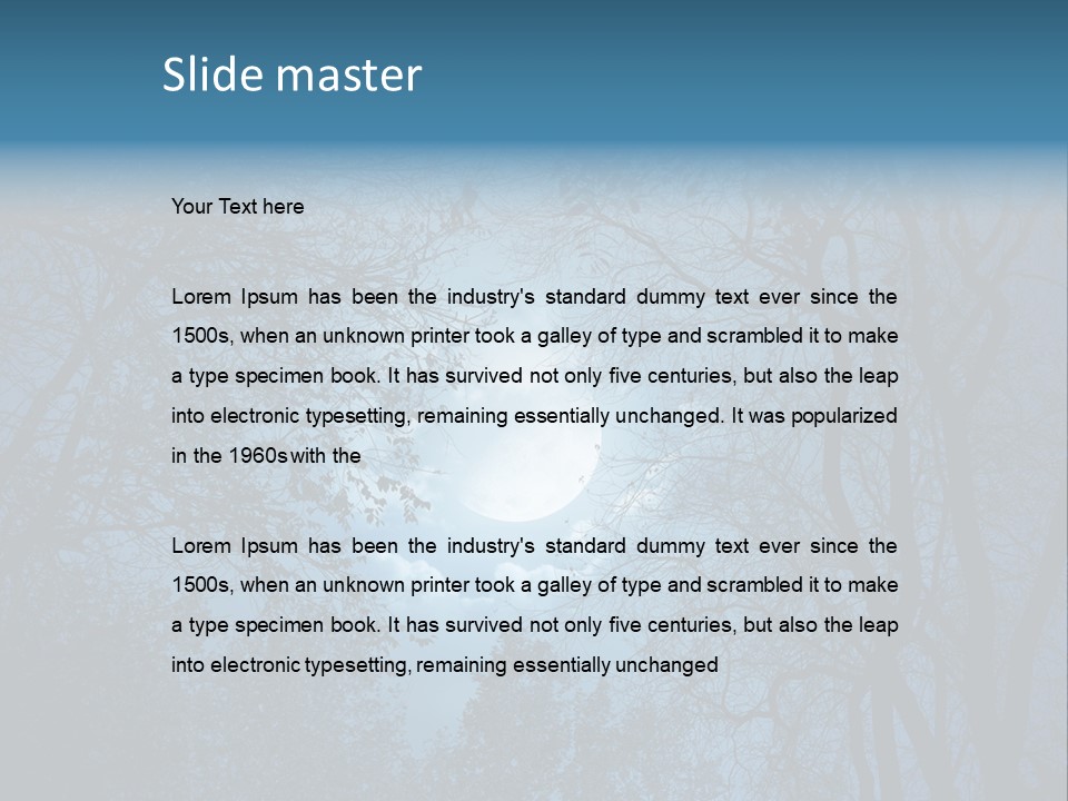 Moonlight Night PowerPoint Template