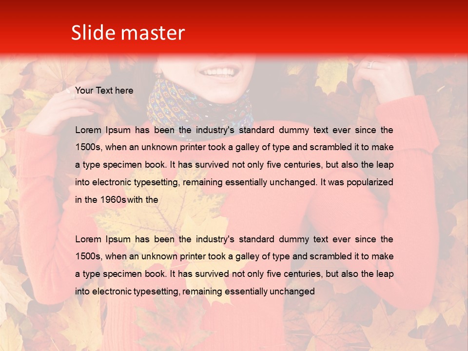 Maple Orange Teen PowerPoint Template