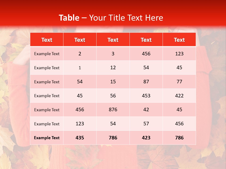 Maple Orange Teen PowerPoint Template