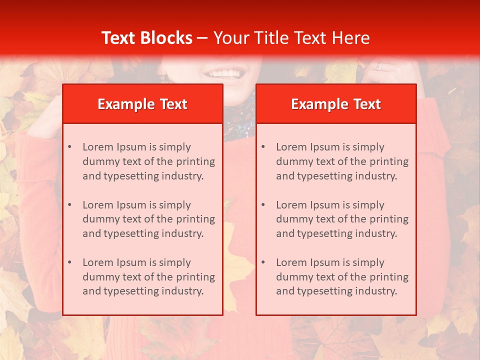 Maple Orange Teen PowerPoint Template
