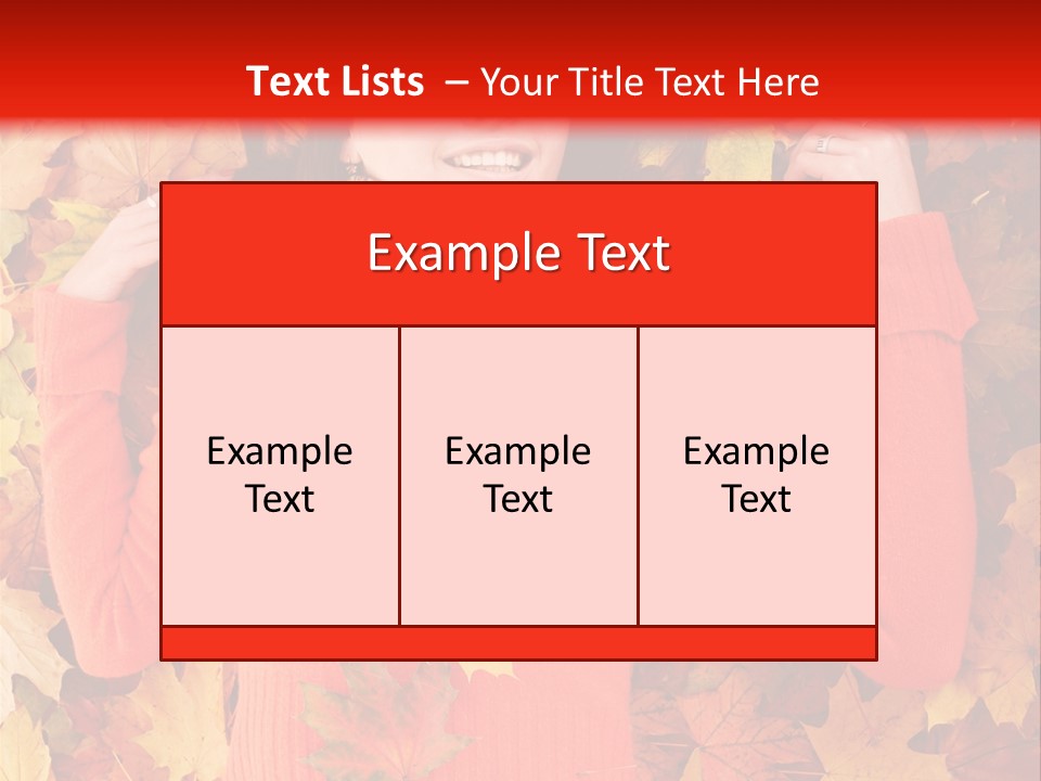 Maple Orange Teen PowerPoint Template