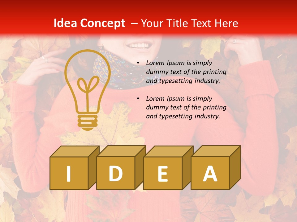 Maple Orange Teen PowerPoint Template