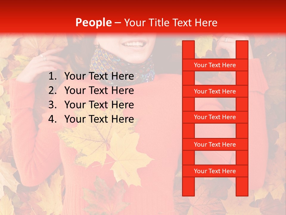 Maple Orange Teen PowerPoint Template