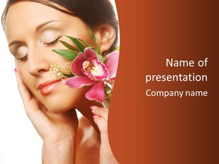 Nature Clean Orchid PowerPoint Template