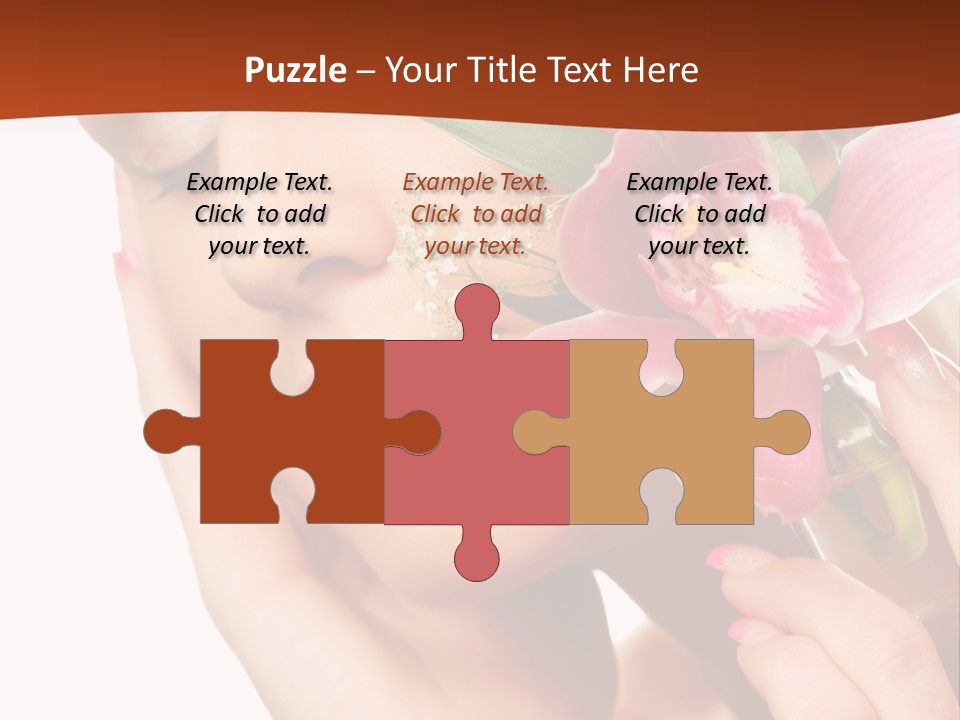 Nature Clean Orchid PowerPoint Template