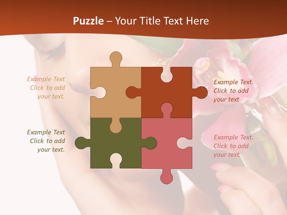 Nature Clean Orchid PowerPoint Template