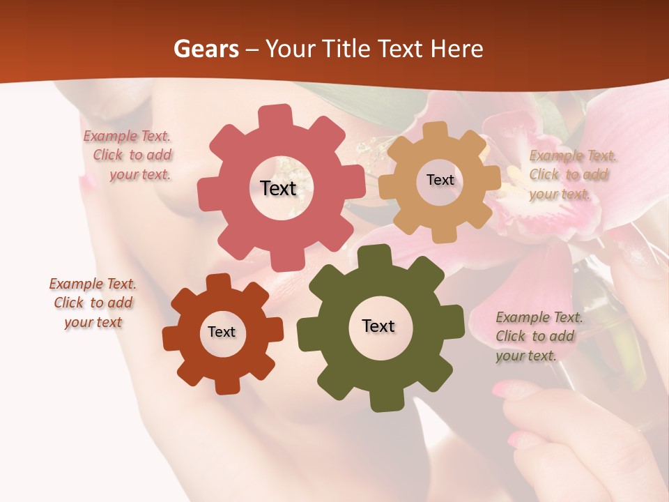 Nature Clean Orchid PowerPoint Template