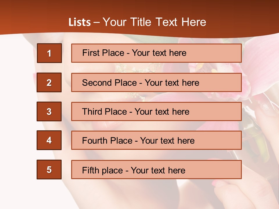 Nature Clean Orchid PowerPoint Template