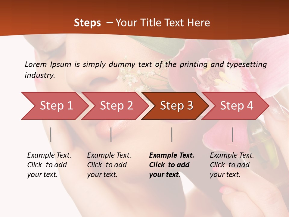 Nature Clean Orchid PowerPoint Template