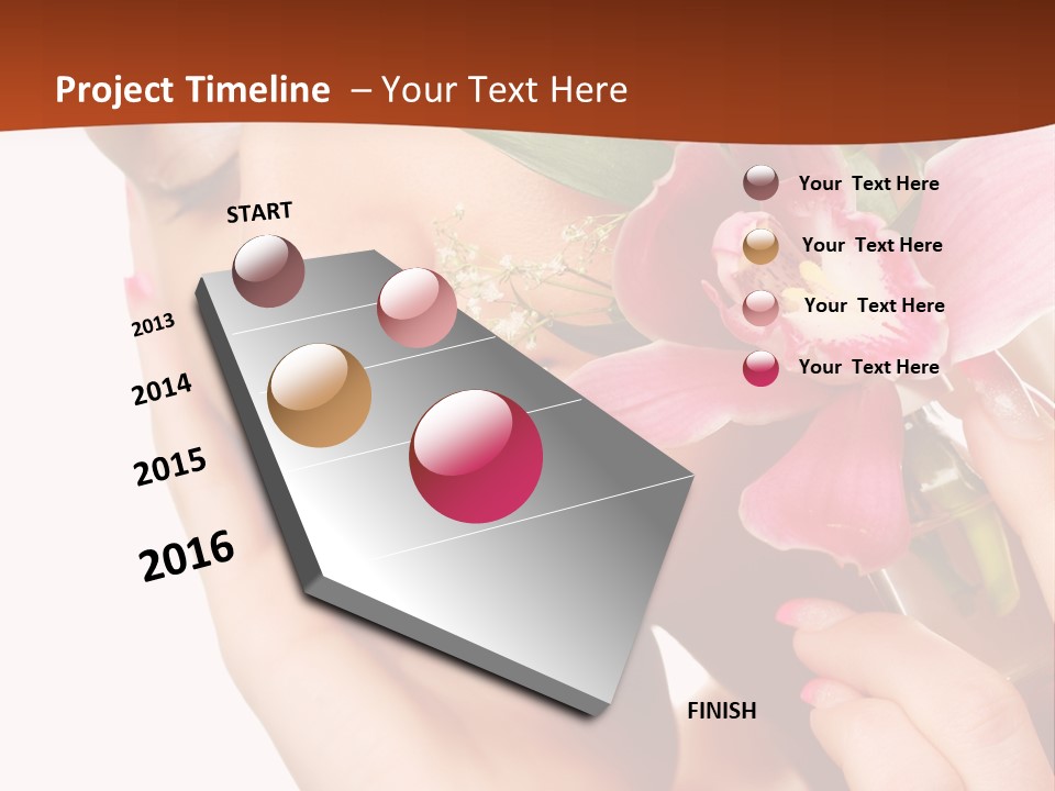 Nature Clean Orchid PowerPoint Template