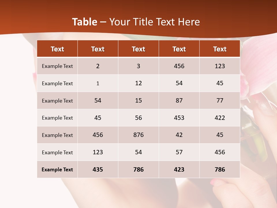 Nature Clean Orchid PowerPoint Template