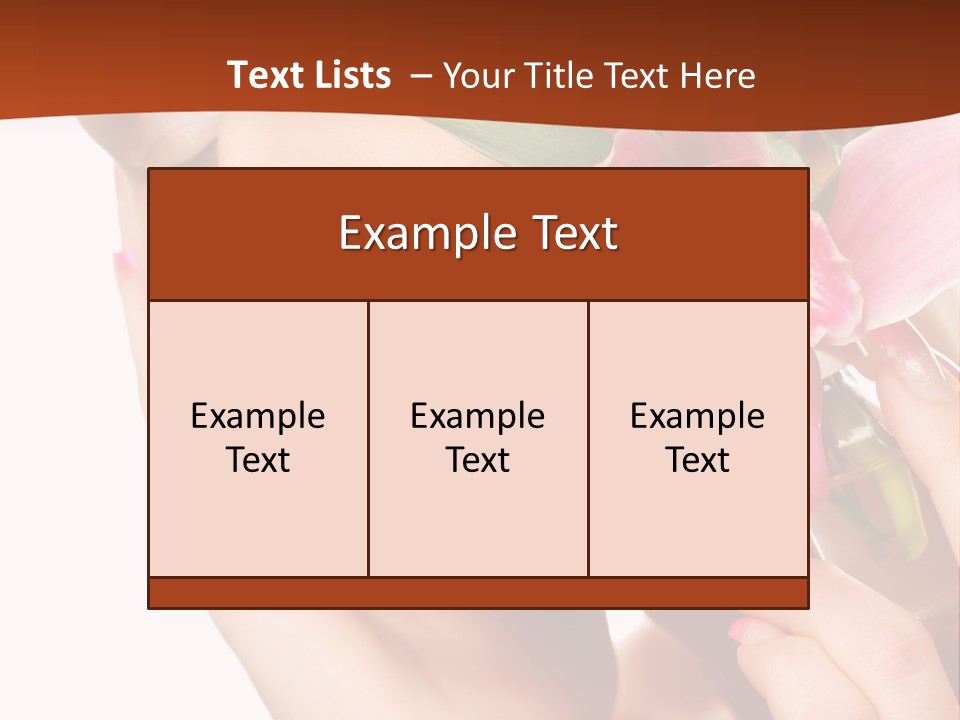 Nature Clean Orchid PowerPoint Template