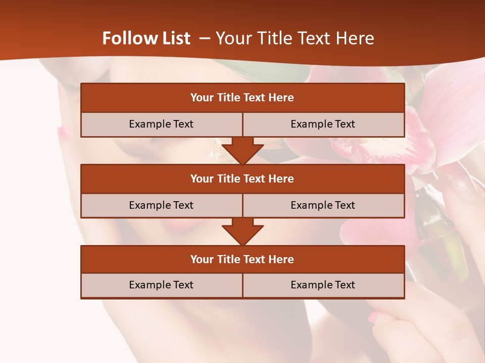 Nature Clean Orchid PowerPoint Template
