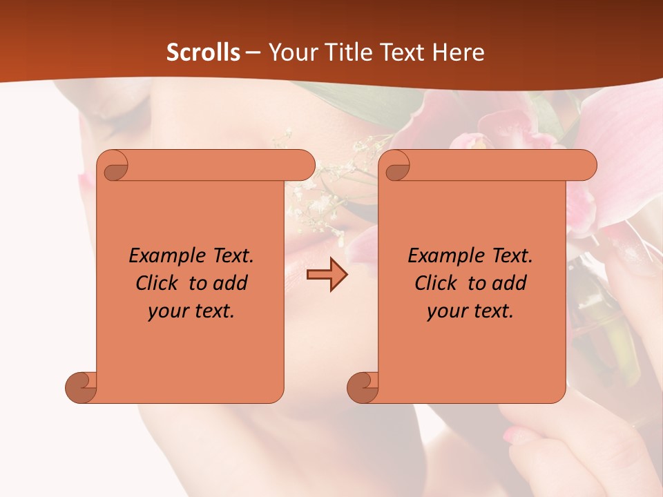Nature Clean Orchid PowerPoint Template