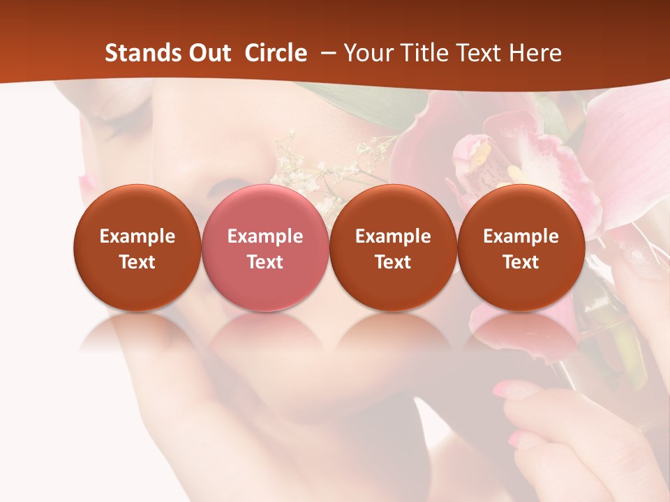 Nature Clean Orchid PowerPoint Template