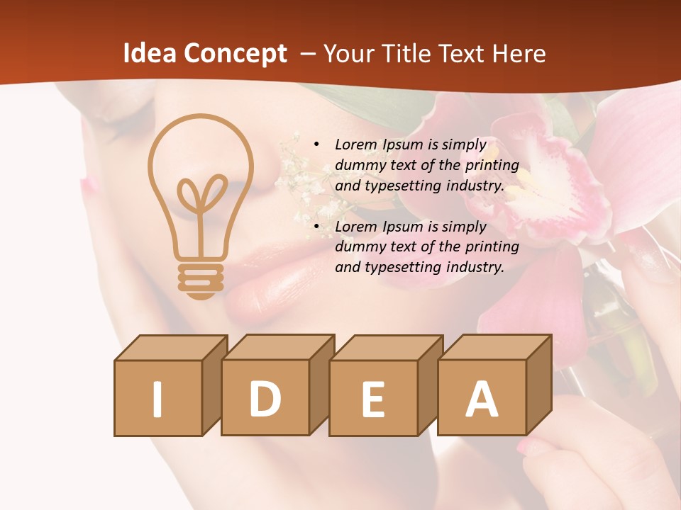 Nature Clean Orchid PowerPoint Template