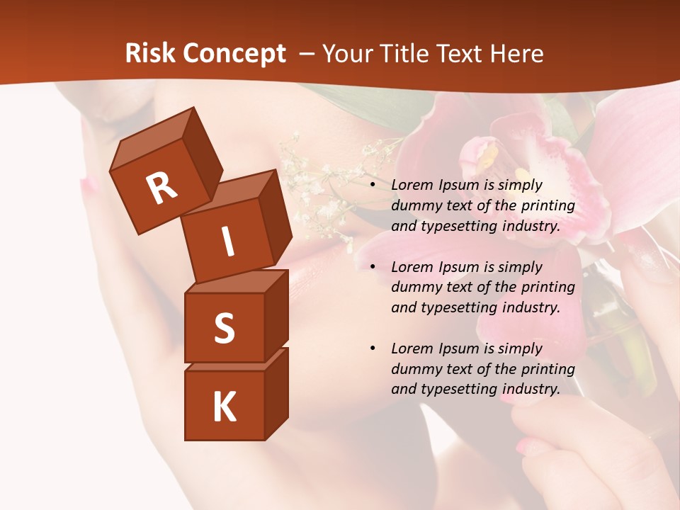 Nature Clean Orchid PowerPoint Template