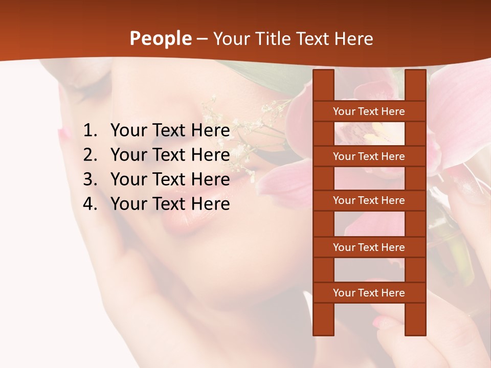 Nature Clean Orchid PowerPoint Template