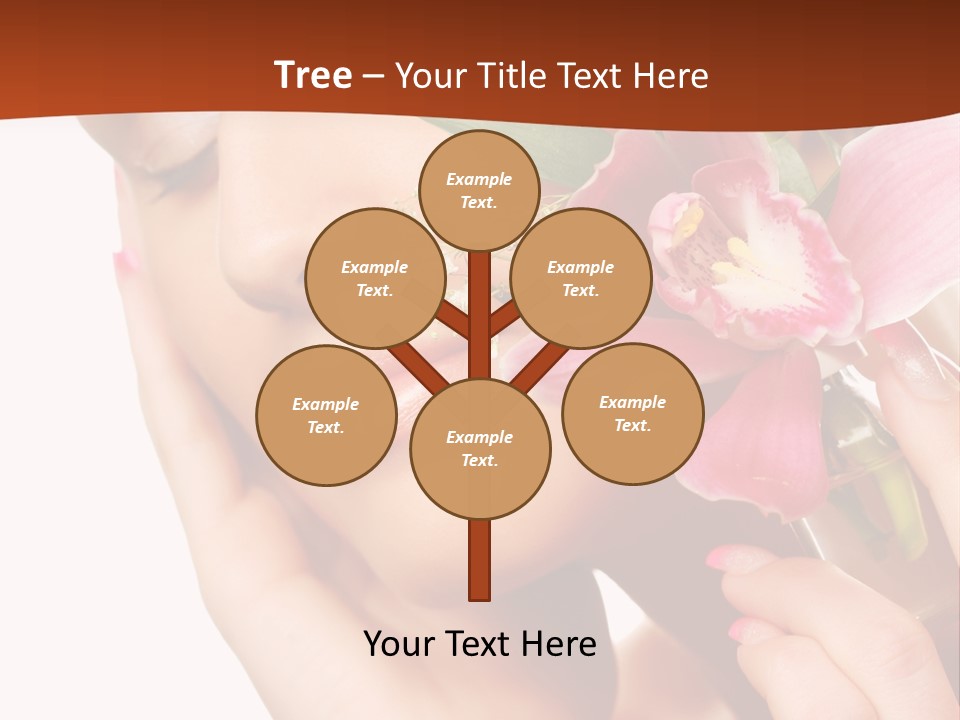 Nature Clean Orchid PowerPoint Template