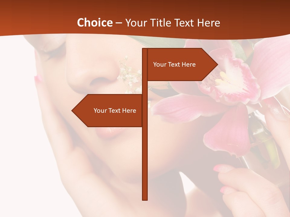 Nature Clean Orchid PowerPoint Template