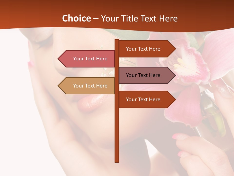 Nature Clean Orchid PowerPoint Template