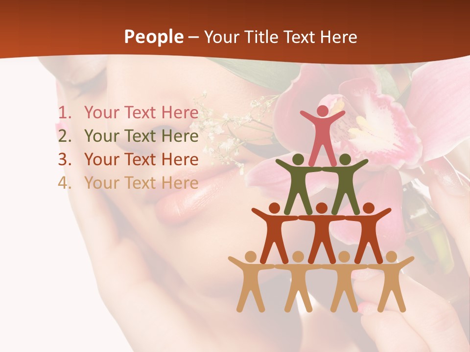 Nature Clean Orchid PowerPoint Template