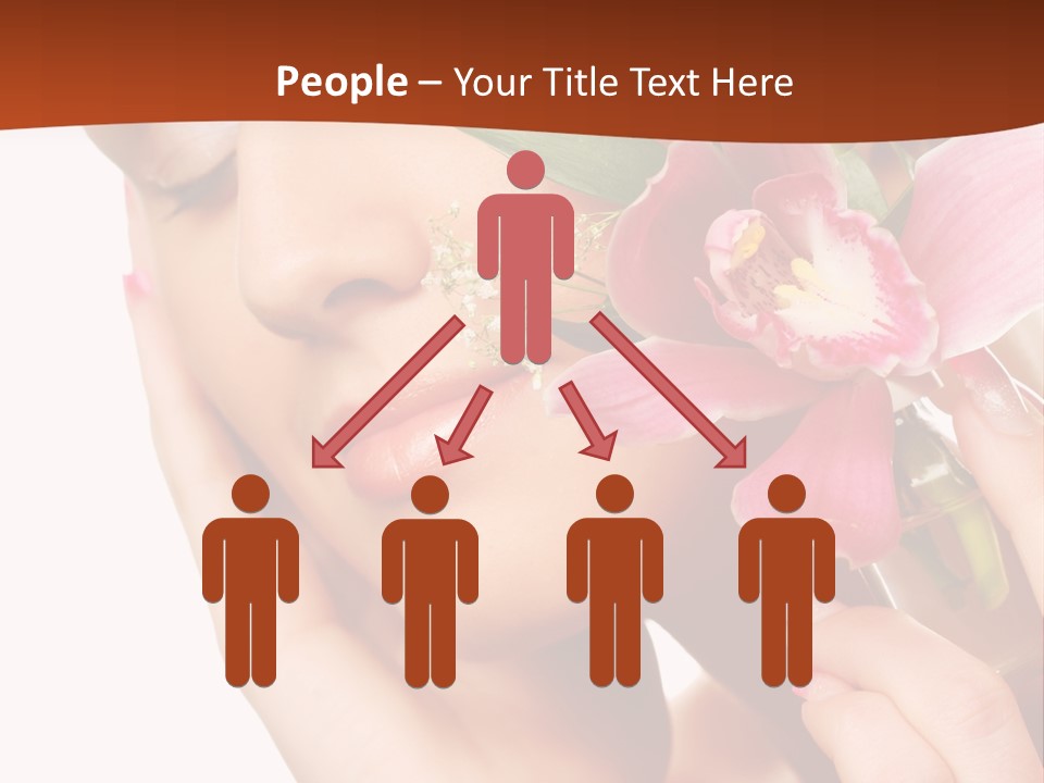 Nature Clean Orchid PowerPoint Template