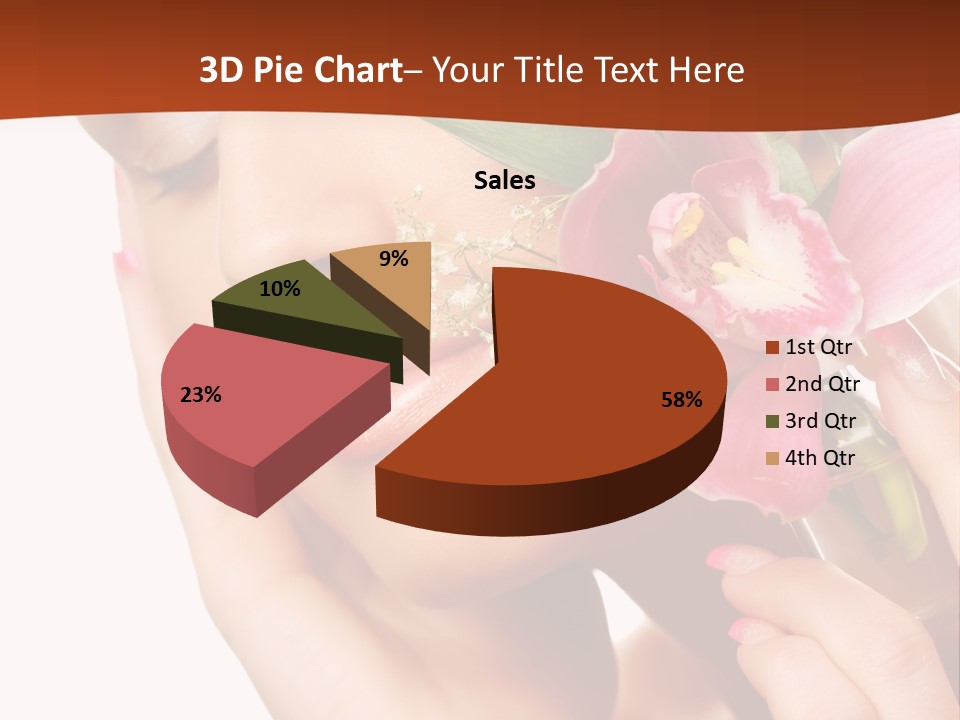 Nature Clean Orchid PowerPoint Template