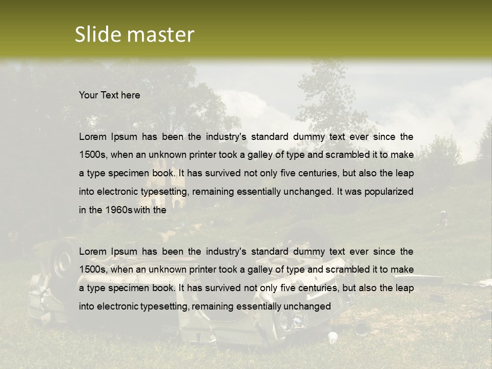 Car Wreck PowerPoint Template