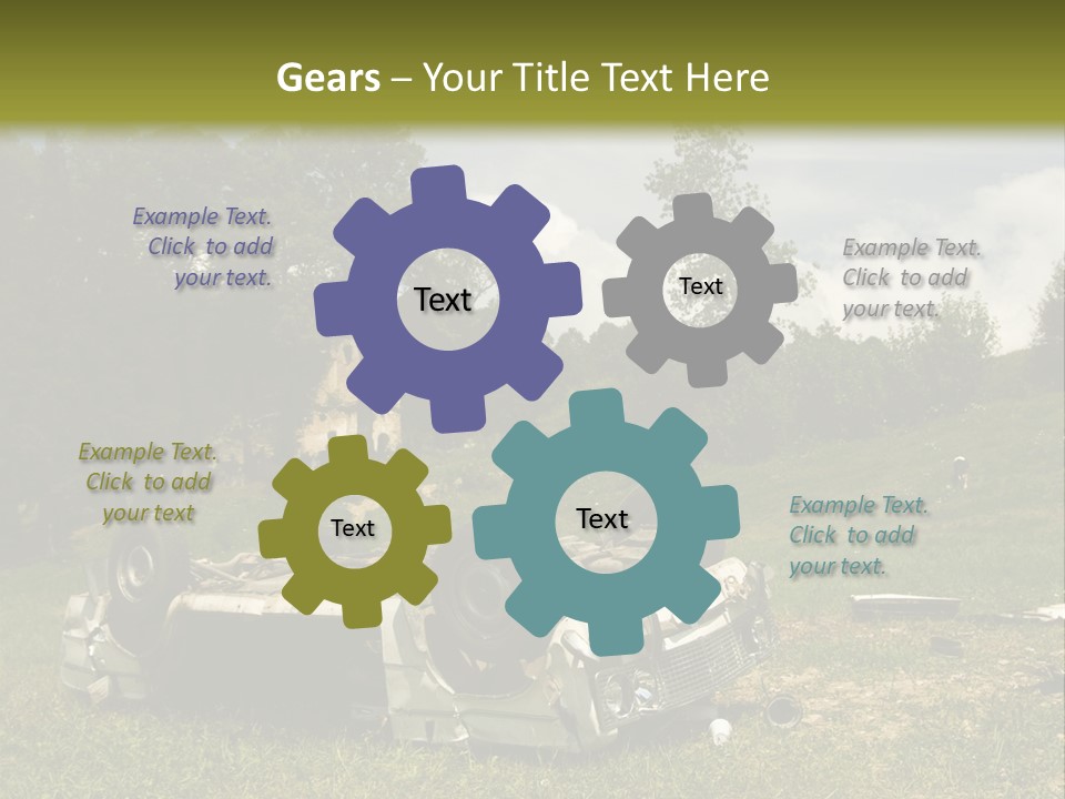 Car Wreck PowerPoint Template