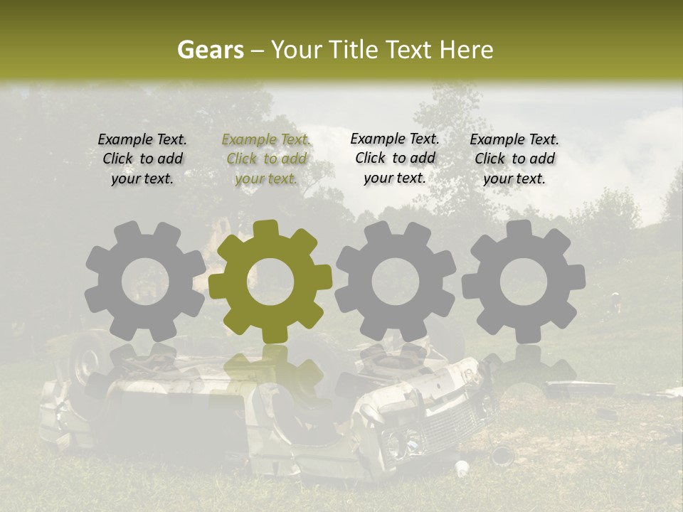 Car Wreck PowerPoint Template