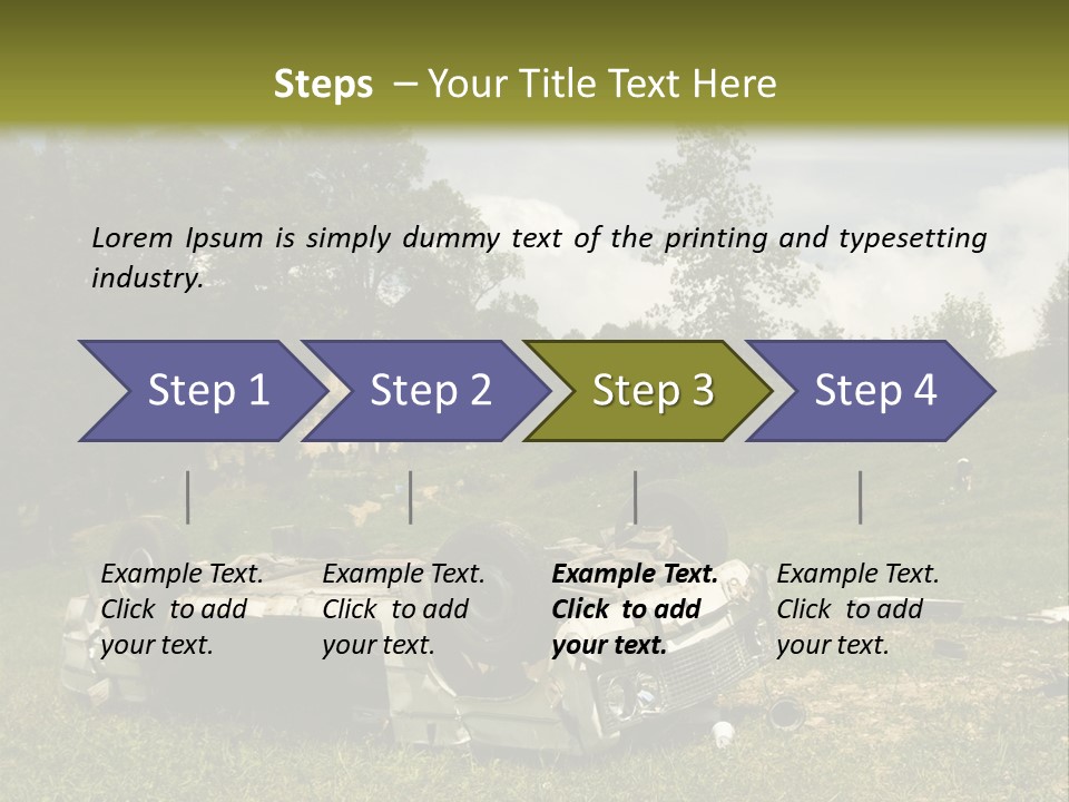 Car Wreck PowerPoint Template