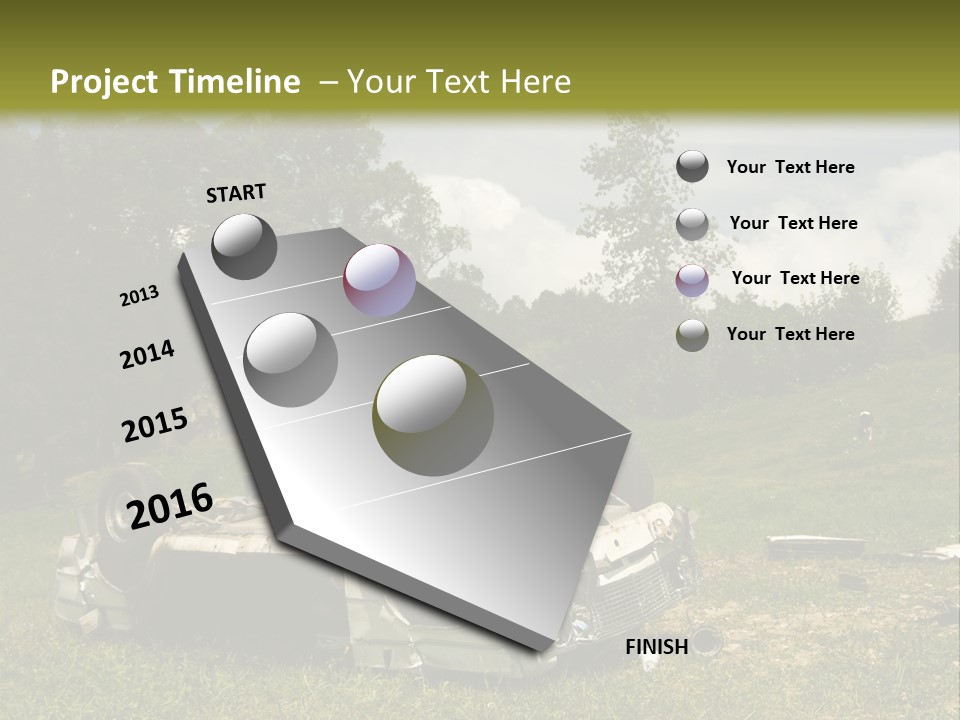 Car Wreck PowerPoint Template