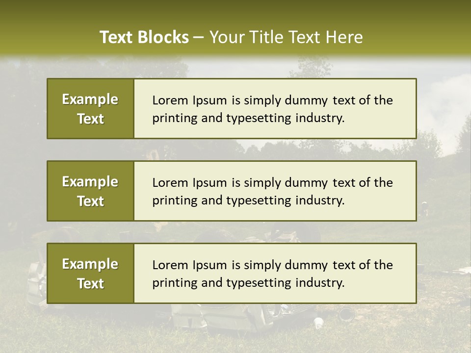 Car Wreck PowerPoint Template