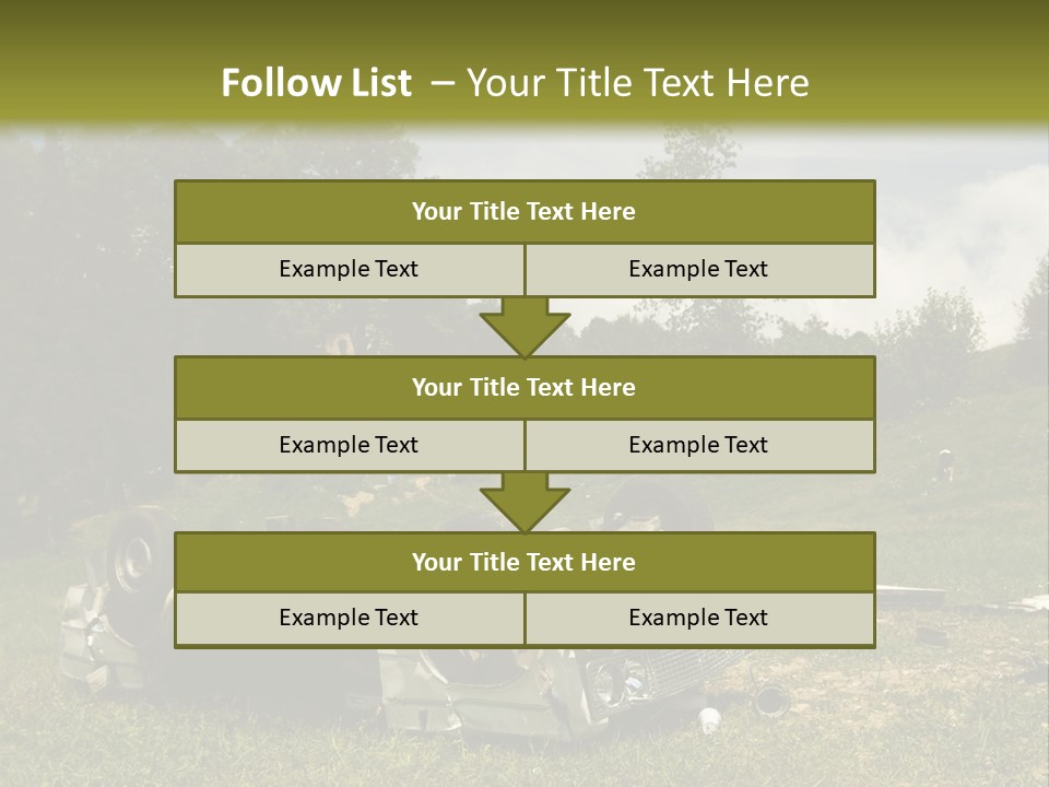 Car Wreck PowerPoint Template