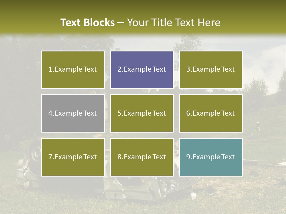 Car Wreck PowerPoint Template