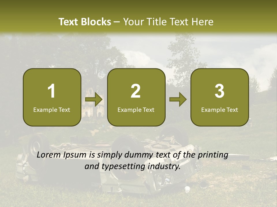 Car Wreck PowerPoint Template