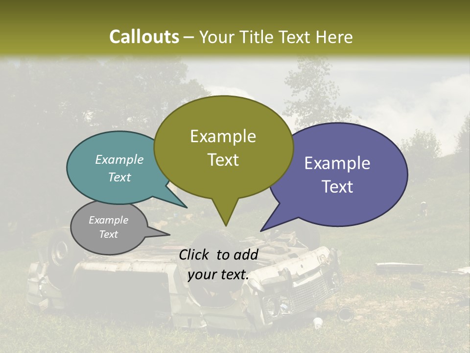 Car Wreck PowerPoint Template