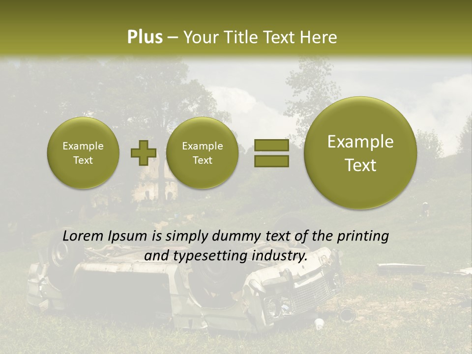 Car Wreck PowerPoint Template