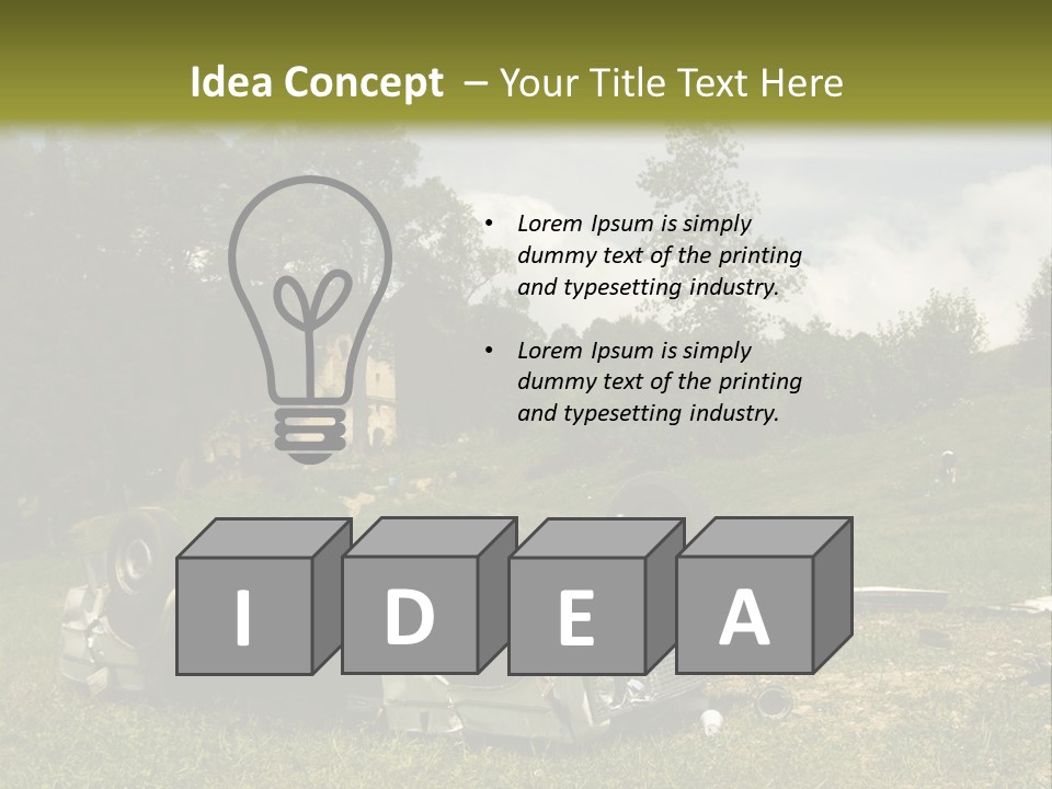 Car Wreck PowerPoint Template