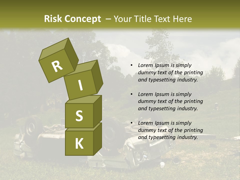 Car Wreck PowerPoint Template