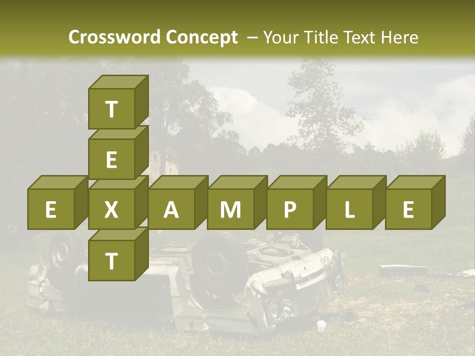 Car Wreck PowerPoint Template