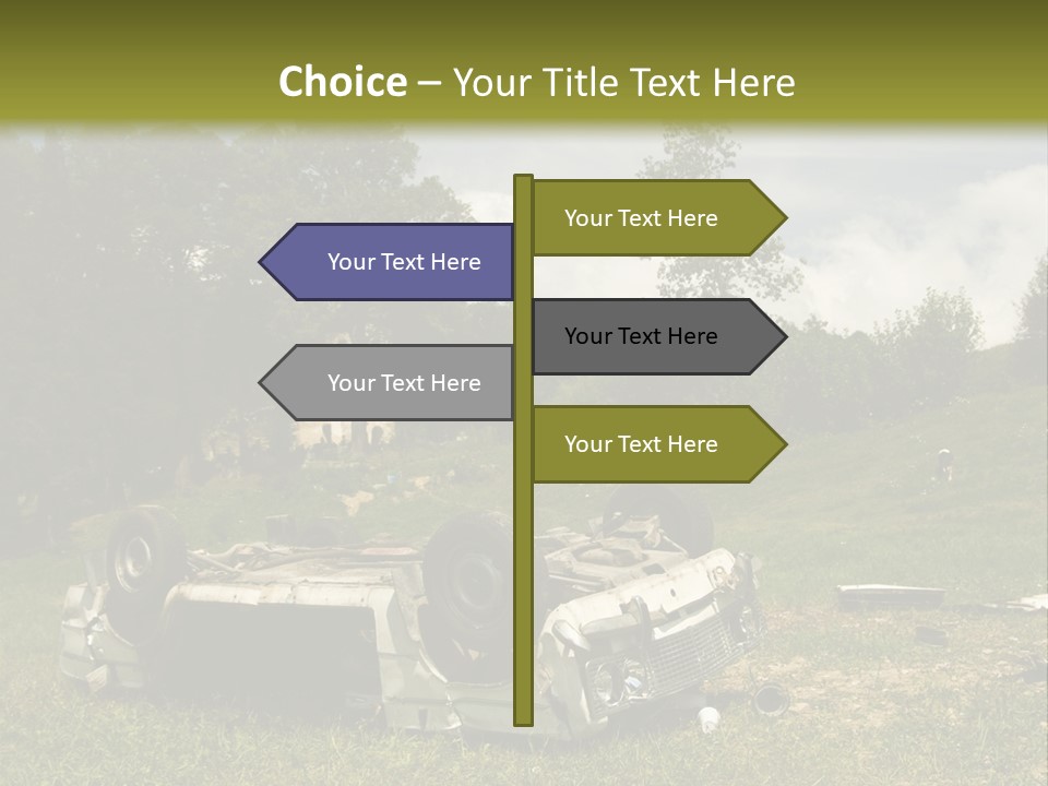 Car Wreck PowerPoint Template