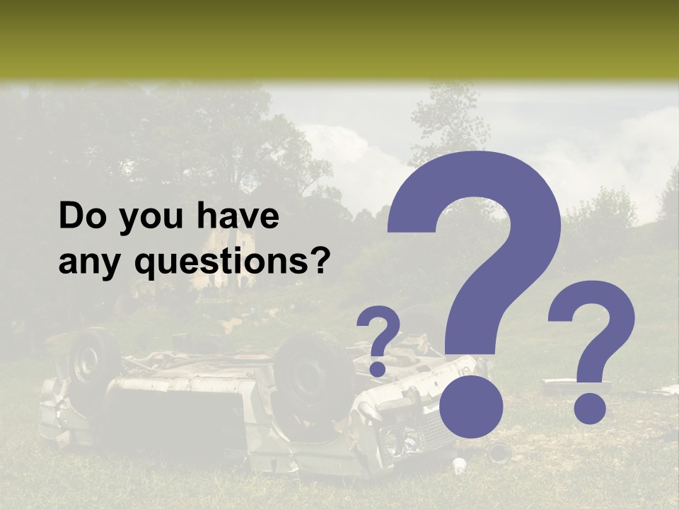 Car Wreck PowerPoint Template