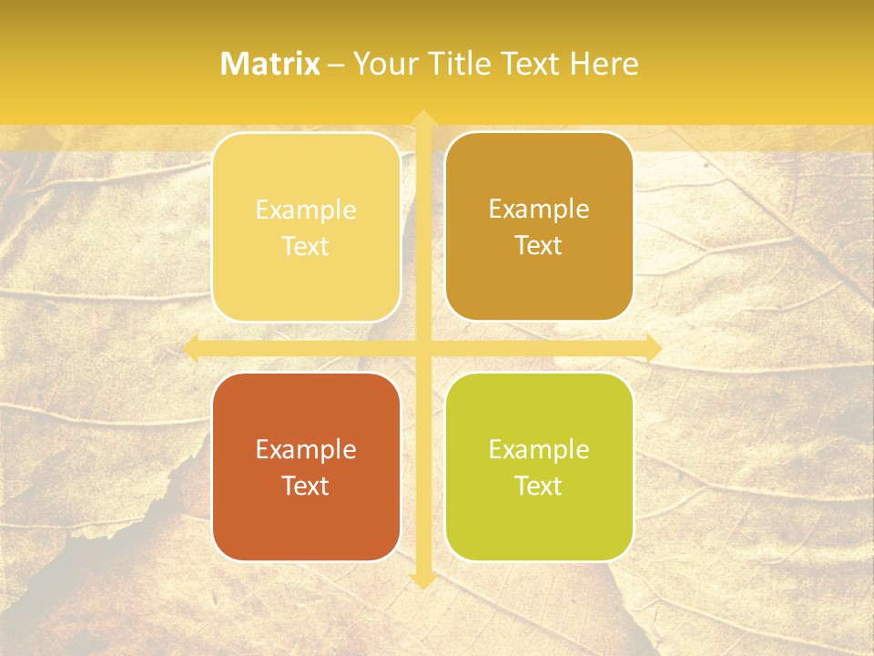 Pattern October Closeup PowerPoint Template