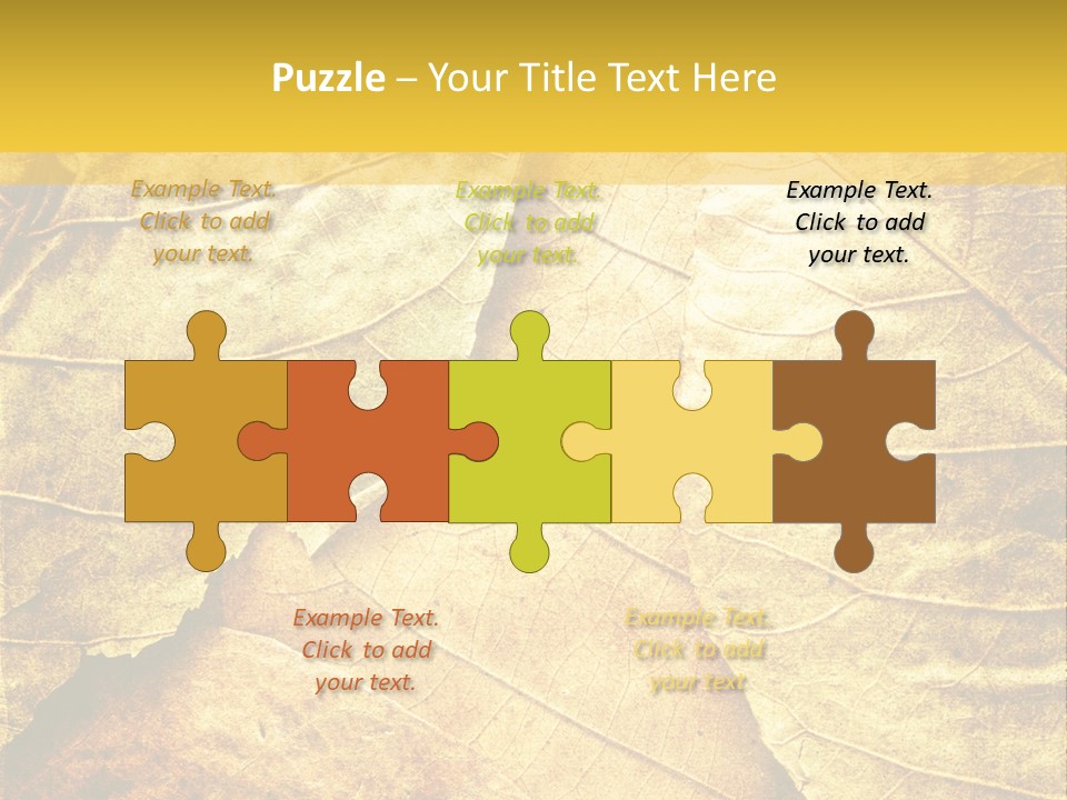 Pattern October Closeup PowerPoint Template