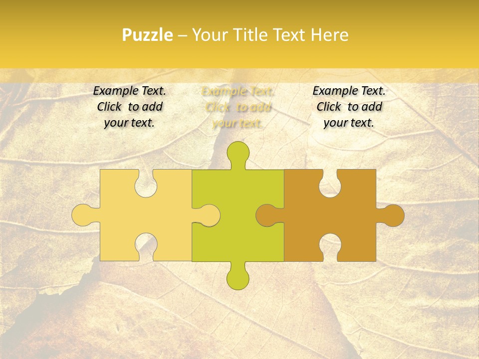 Pattern October Closeup PowerPoint Template