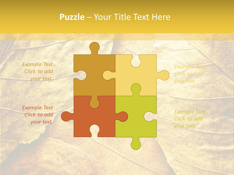 Pattern October Closeup PowerPoint Template