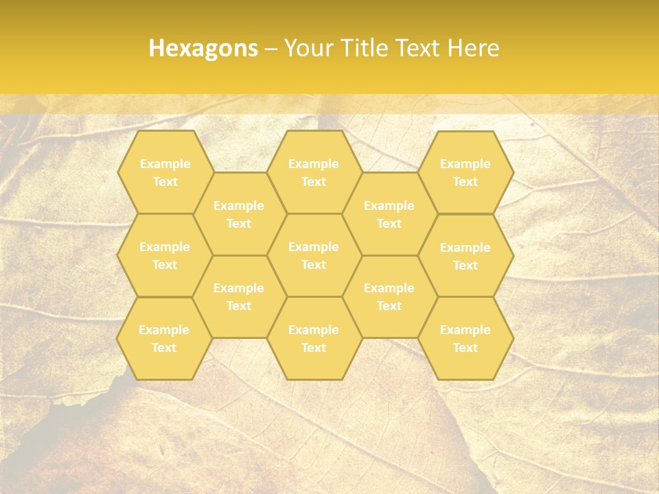 Pattern October Closeup PowerPoint Template